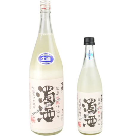 金鼓 伝承水もと仕込み　濁酒　生（春夏バージョン）密栓タイプ  28BY